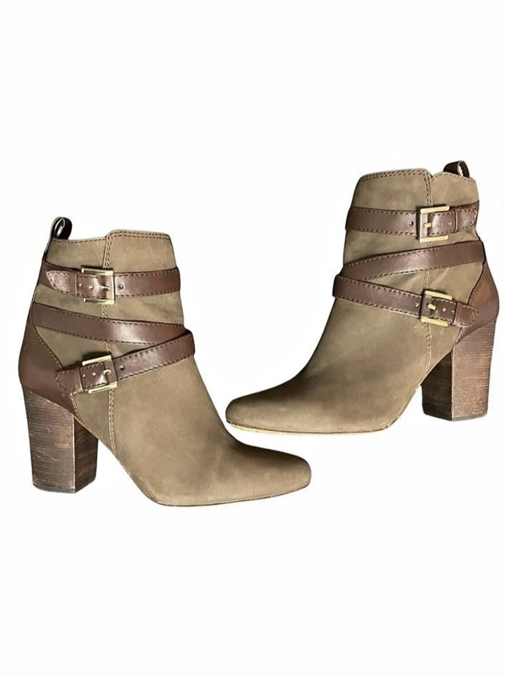 Ankle Boots/Botas - Louise et Cie (Olive Green & Brown)